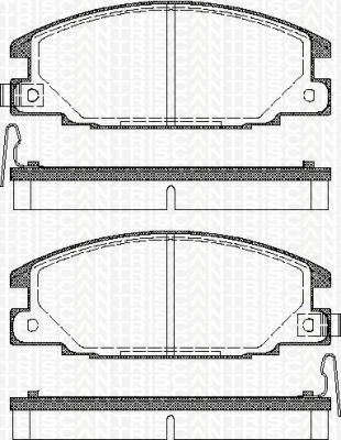 TRISCAN Bremsbel&auml;ge vorne ISUZU TROOPER